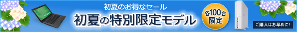 初夏の特別限定モデル 各100台限定 詳細はこちら