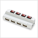 USB2.0ハブ 4ポートタイプ（BSH4A02WH）