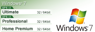 Windows（R） 7 Ultimate（32/64bit） Professional（32/64bit） Home Premium（32/64bit）