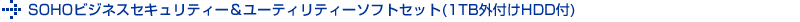 SOHOビジネスセキュリティー＆ユーティリティーソフトセット(1TB外付けHDD付) 