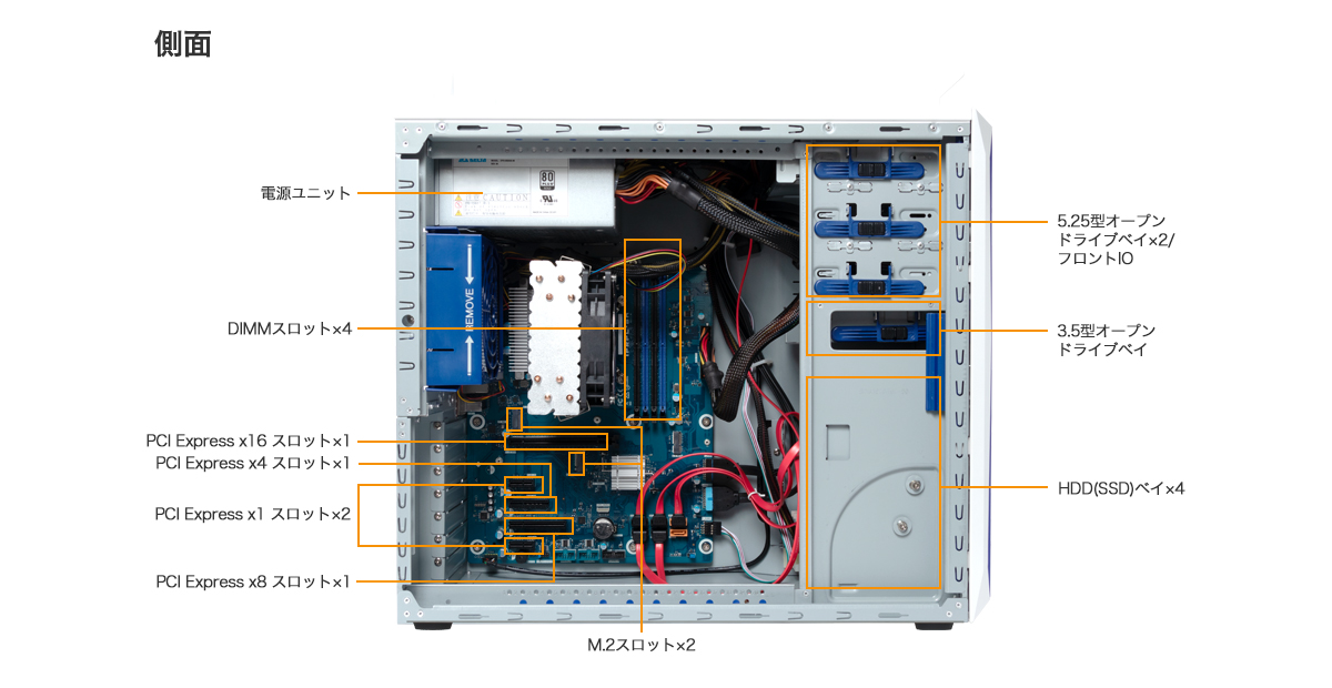 Endeavor pro9200 側面