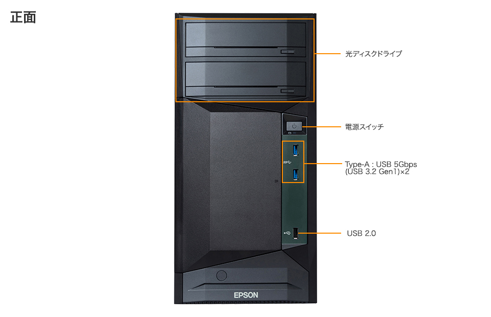 Endeavor SV1000-SOHO・中小企業（30名クラス）向け タワー型